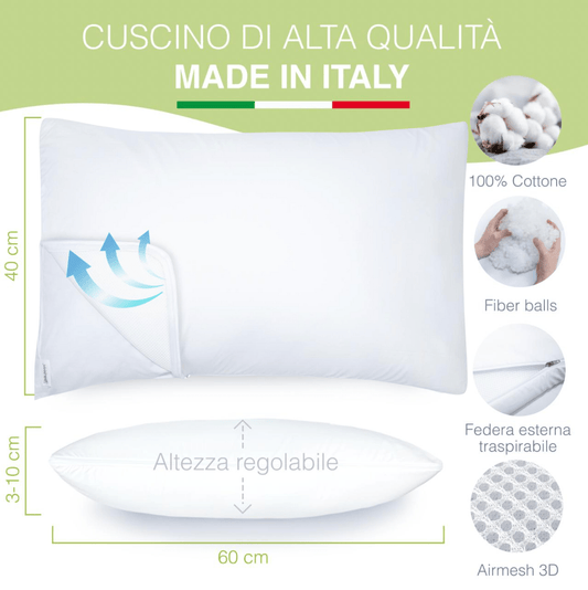 Cuscino per Bambino con Federa Antisoffoco - Dilamababy
