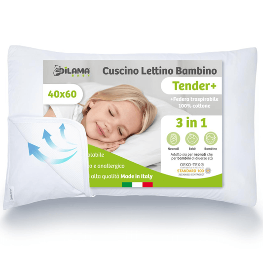 Cuscino per Bambino con Federa Antisoffoco - Dilamababy