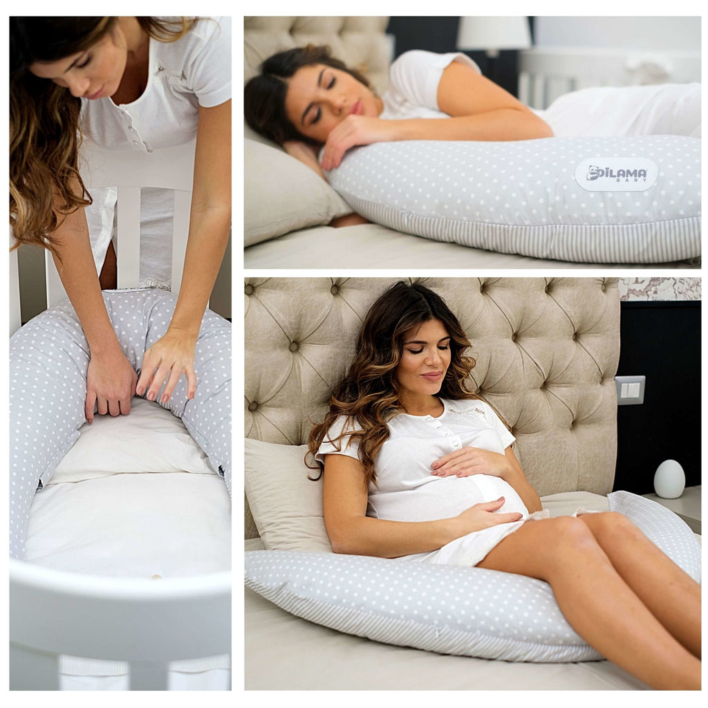 GKXLH Cuscino per gravidanza per dormire, cuscino per gravidanza, supporto  per schiena, fianchi e gambe, cuscino premaman in morbido velluto, per