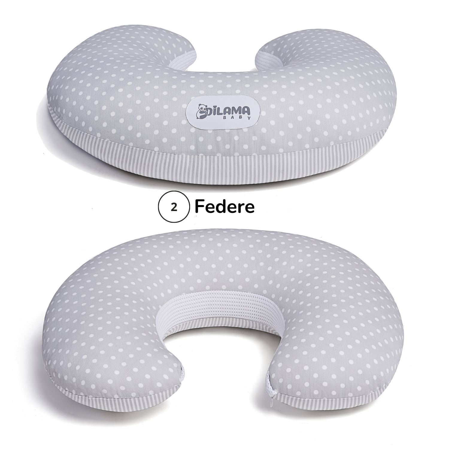 Federa Impermeabile Per Cuscino Allattamento - Copricuscino U 57x45.5cm, Materiale TPU, Cerniera Nascosta - Foto 2