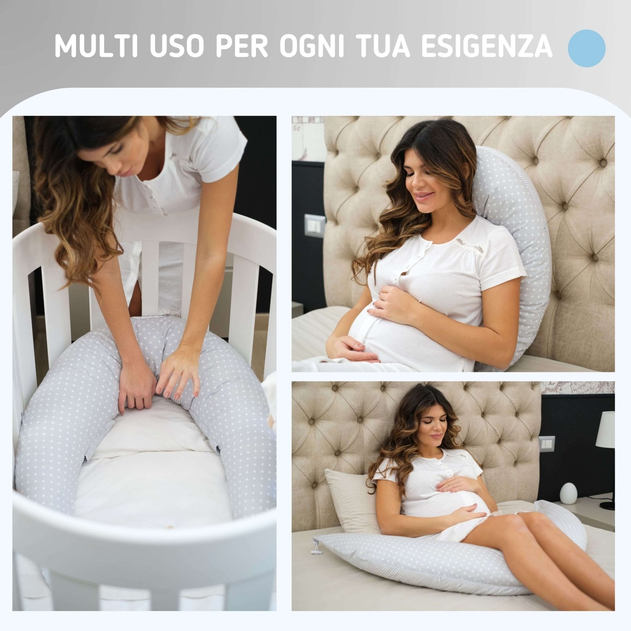 Cuscino Gravidanza - Allattamento 3 in 1 Ideale per la Mamma e il Bambino  Fantasia Assortita