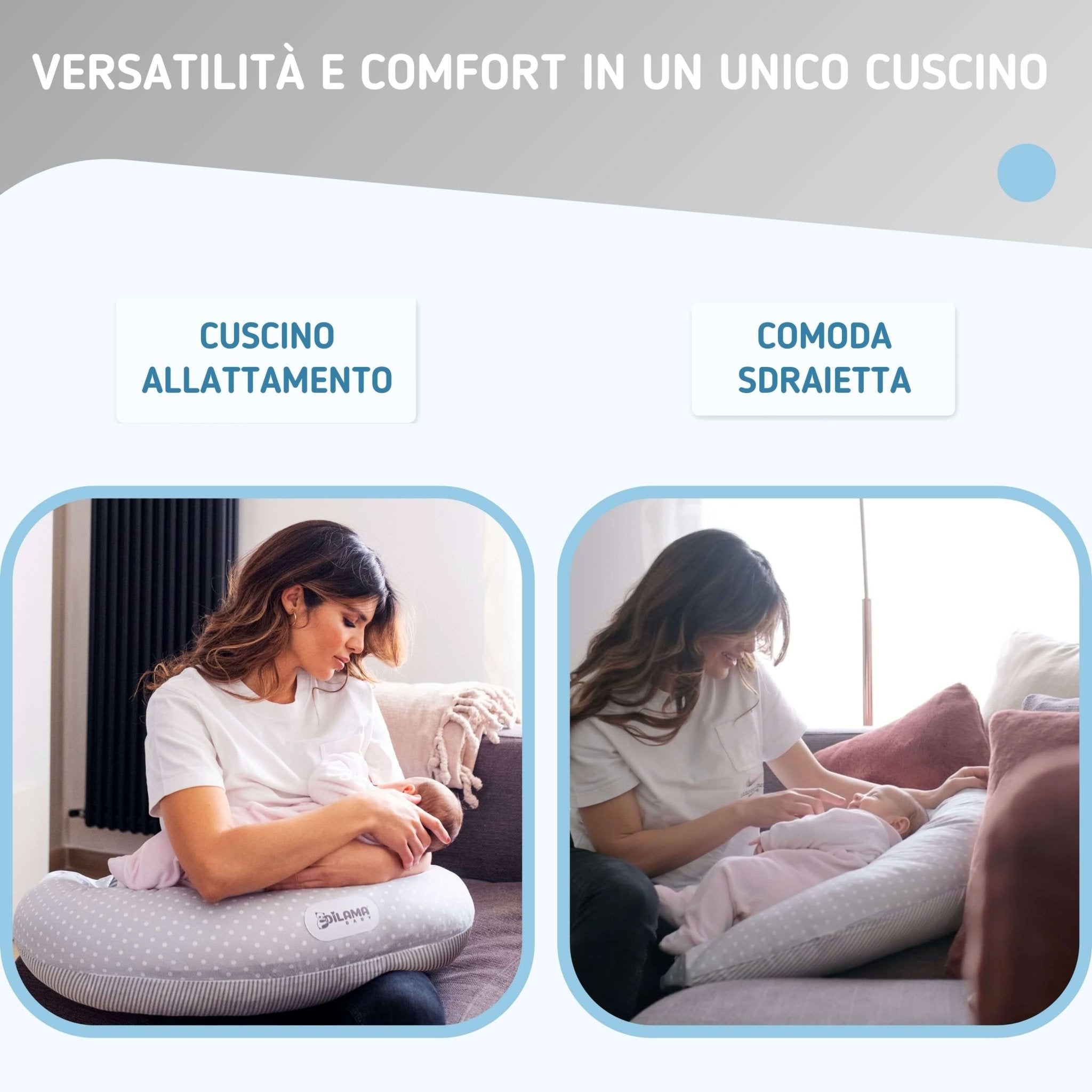Gravidanza Cuscino Maternità U Forma Con Cover Custodia Pappa Allattamento  Nanna 5060595772954