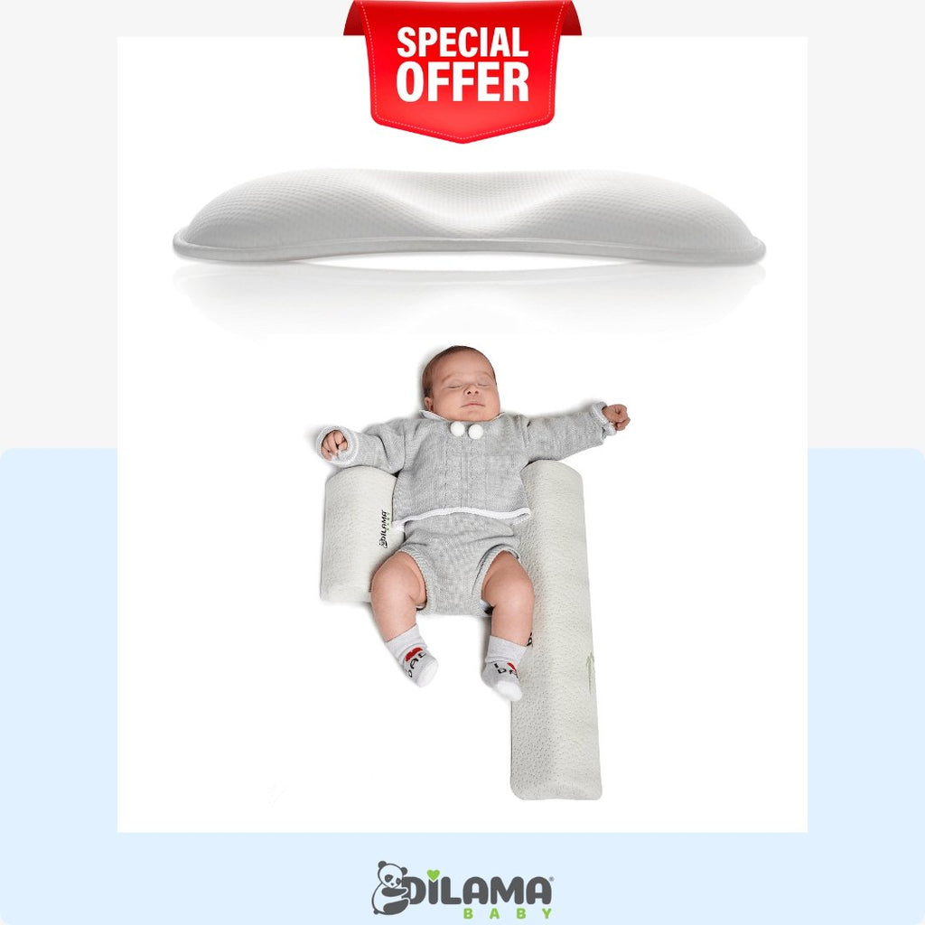Cuscino laterale neonato + Cuscino Plagiocefalia - Cuscino Gravidanza