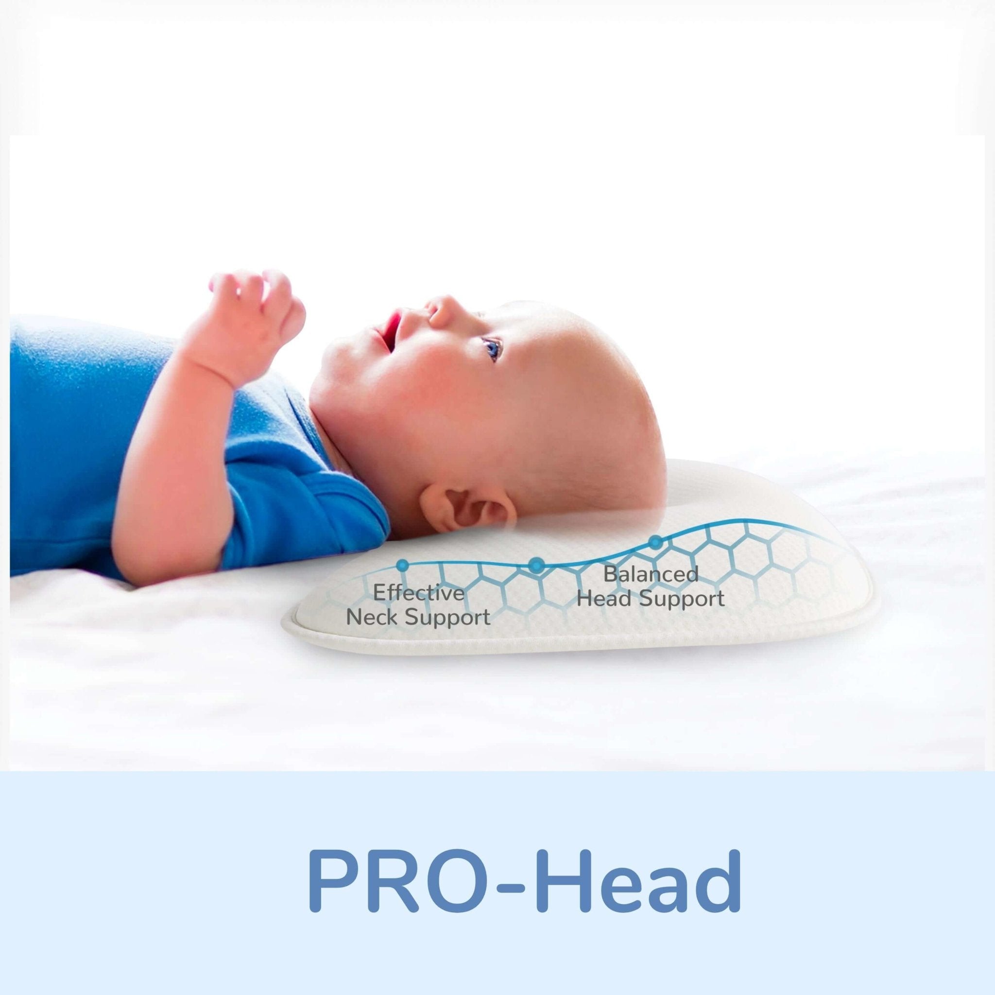Cuscino per bambini Slinx per neonato, cuscino modellante per la testa del  bambino (con fodera per cuscino), prevenzione della testa piatta con memory  foam, supporto per la testa e il collo neonato